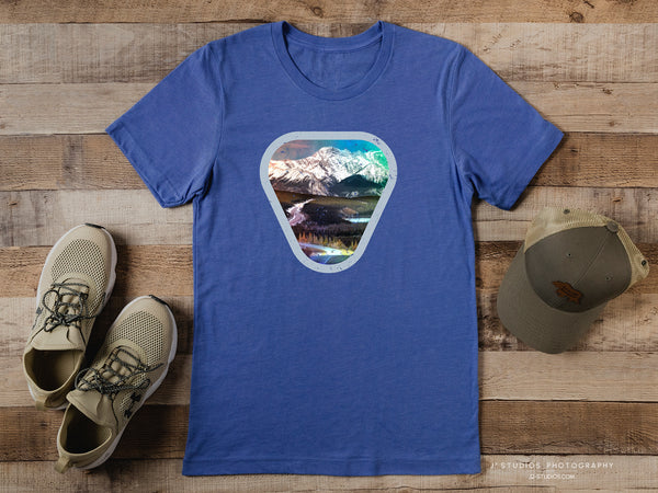 Scenic Drive Mens Unisex Retro T-Shirt