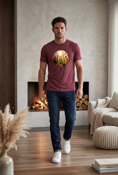The Woods Mens Unisex Retro T-Shirt