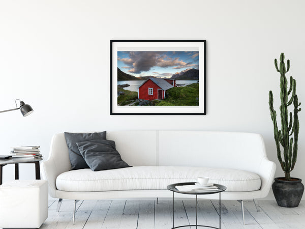 Red Cabin on the Fjord