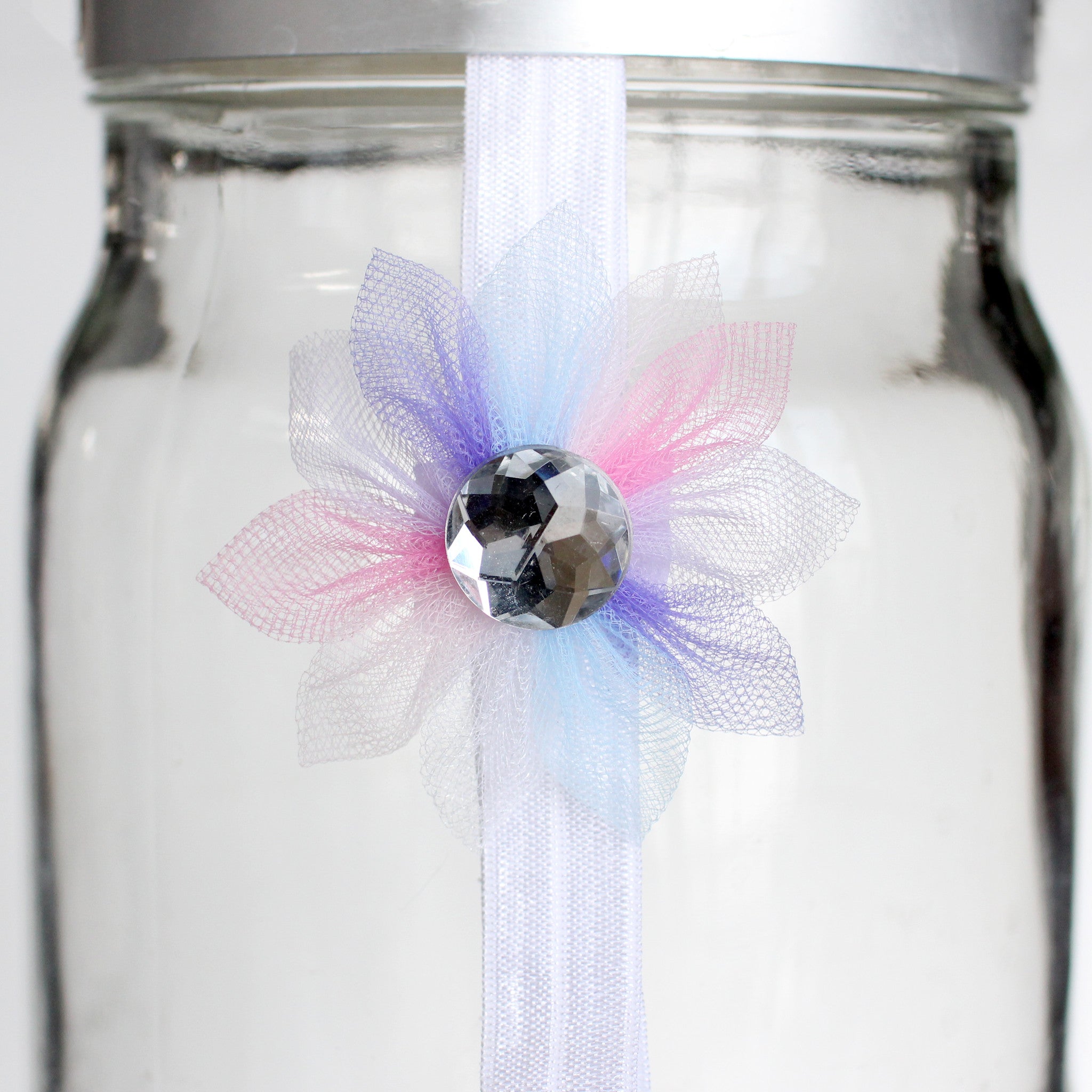 Pastel Tulle Flower Headband