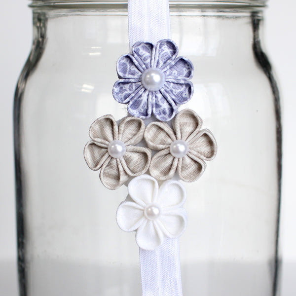 Clustered Flower Headband