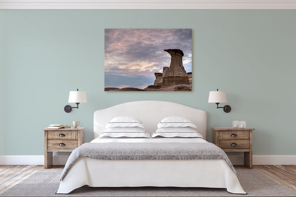 Bedroom wall decor. Drumheller Canvas by Larry Jang, Canadian Photographer.