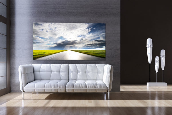 Stunning wall decor big canvas print of canola highway