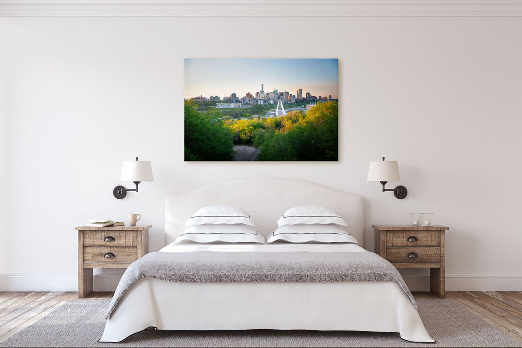 Edmonton Glow City Skyline Photograph J² Studios
