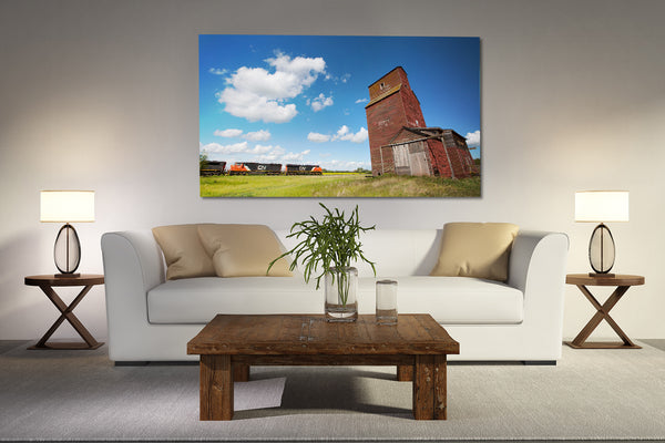 Big train print for living room wall.