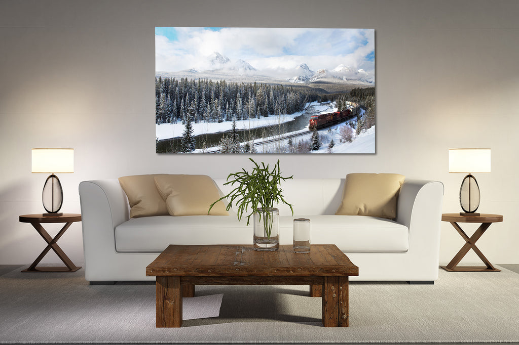 Winter Train | Canadian Rockies Art Print | CP Rail | J² Studios