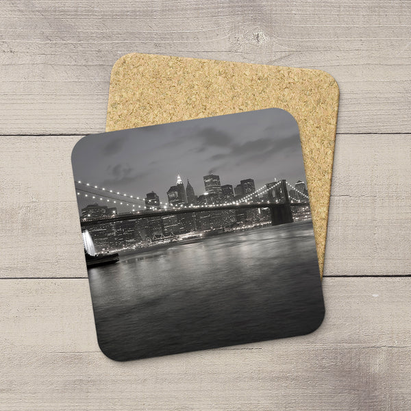 Photo coasters of New York City in black & white by Larry Jang.