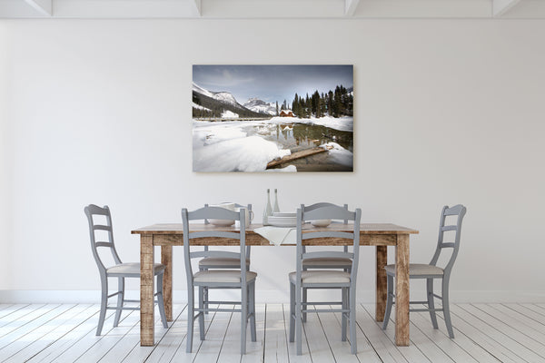 Cabin by the Winter Shores