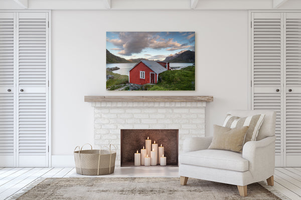 Red Cabin on the Fjord