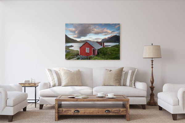 Red Cabin on the Fjord