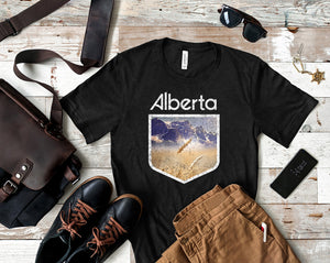 Alberta Life Mens Unisex Retro T-Shirt