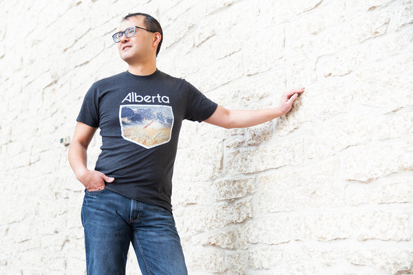 Alberta Life Mens Unisex Retro T-Shirt