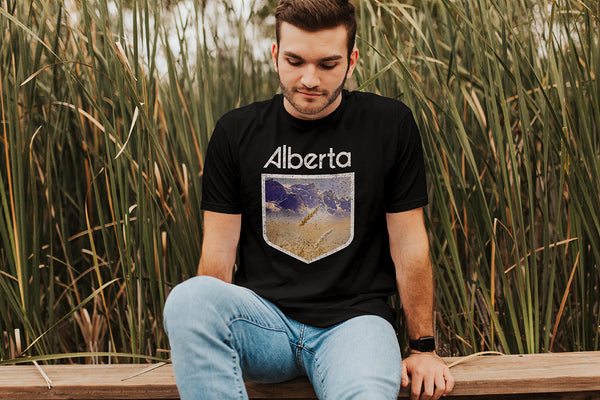 Alberta Life Mens Unisex Retro T-Shirt