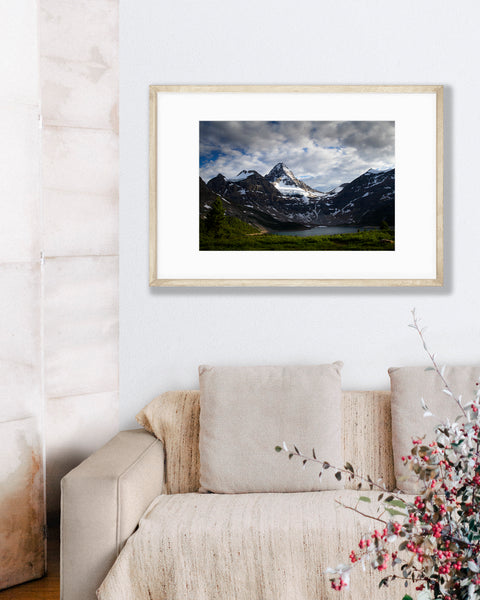 Big Matted Art Print Ready to Frame Mount Assiniboine Lake Magog