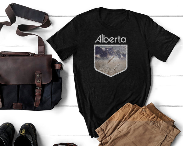 Alberta Life Mens Retro T-Shirt (Limited Edition Vintage Wash)