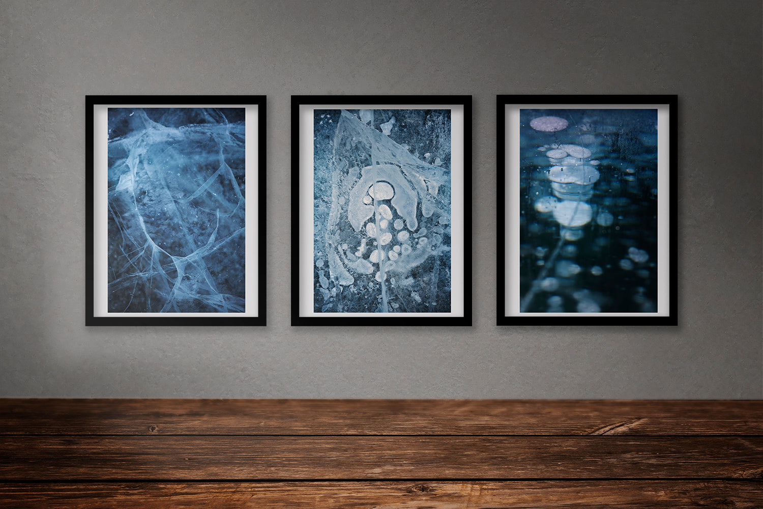Frozen Ice Triptych