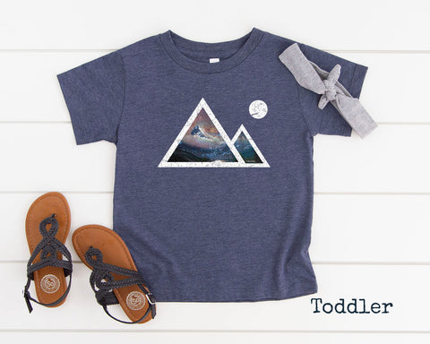 Explore the Mountains Childrens Retro T-Shirt