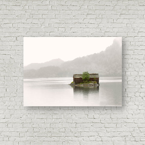 Boathouse in the Mist
