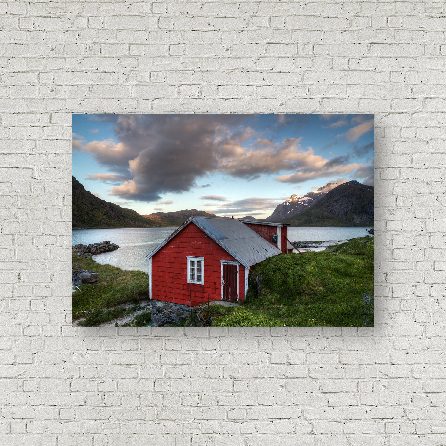 Red Cabin on the Fjord