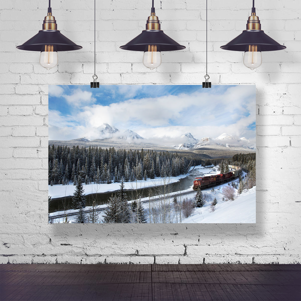 Winter Train | Canadian Rockies Art Print | CP Rail | J² Studios