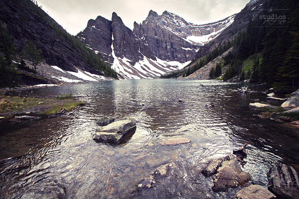 Everyday is an Adventure (No Words) is an image of Lake Agnes near Lake Louise in Banff National Park. Landscape Photography.