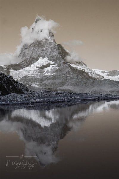 Matterhorn Reflections is an art print of the famous Toblerone® mountain in Switzerland.