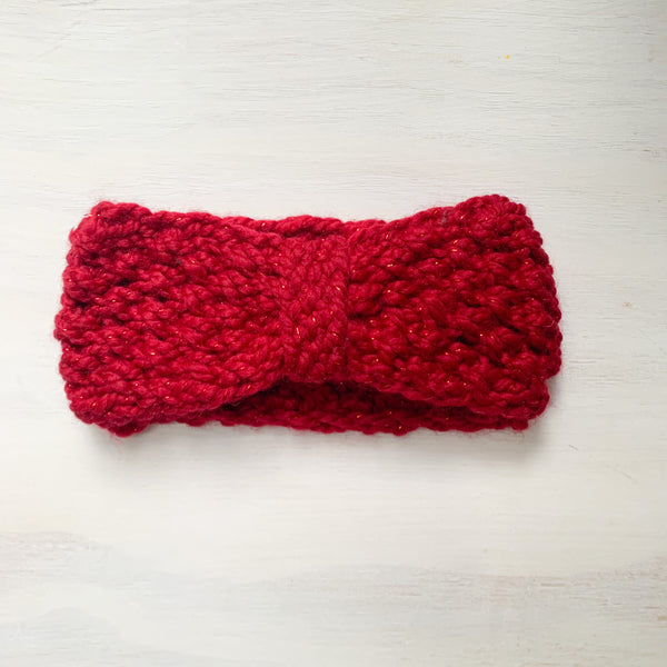 Bow-Style Knit Headband